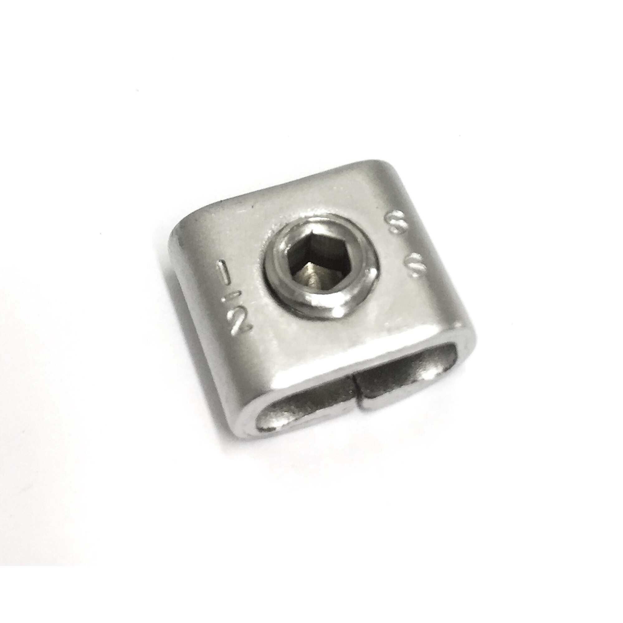 Fechometal Stainless Steel Screw Buckles - 3/4in. Width, 100 Pcs, Model# FSB73M0820NFMT